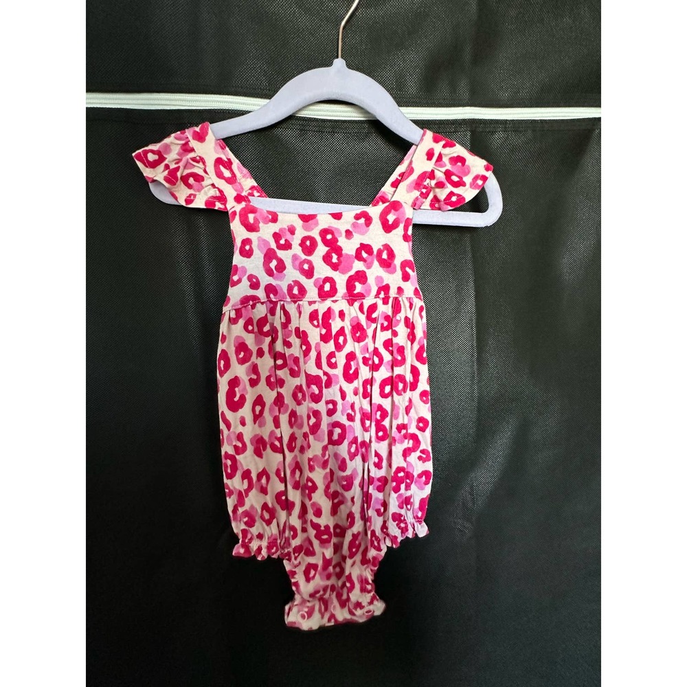 Posh peanut ashely  bubble 12-18m pink leopard GUC